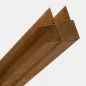 Preview: Eckpfosten Bambuselement Cortenstahl